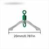 1Pc Anti-Tangle Figure-8 Snap Swivels with Spring, Anti-Tangle Bead Split Ring Connectors
