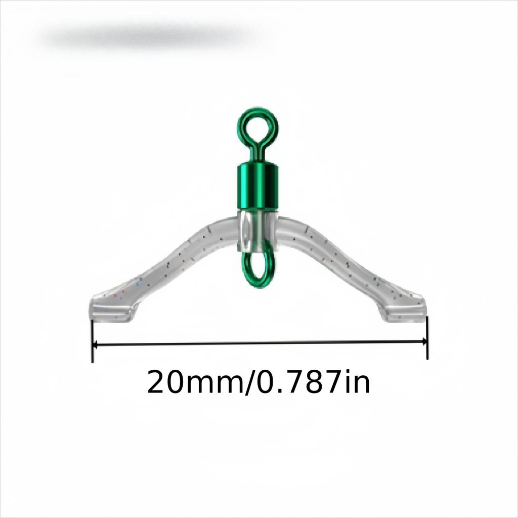 1Pc Anti-Tangle Figure-8 Snap Swivels with Spring, Anti-Tangle Bead Split Ring Connectors