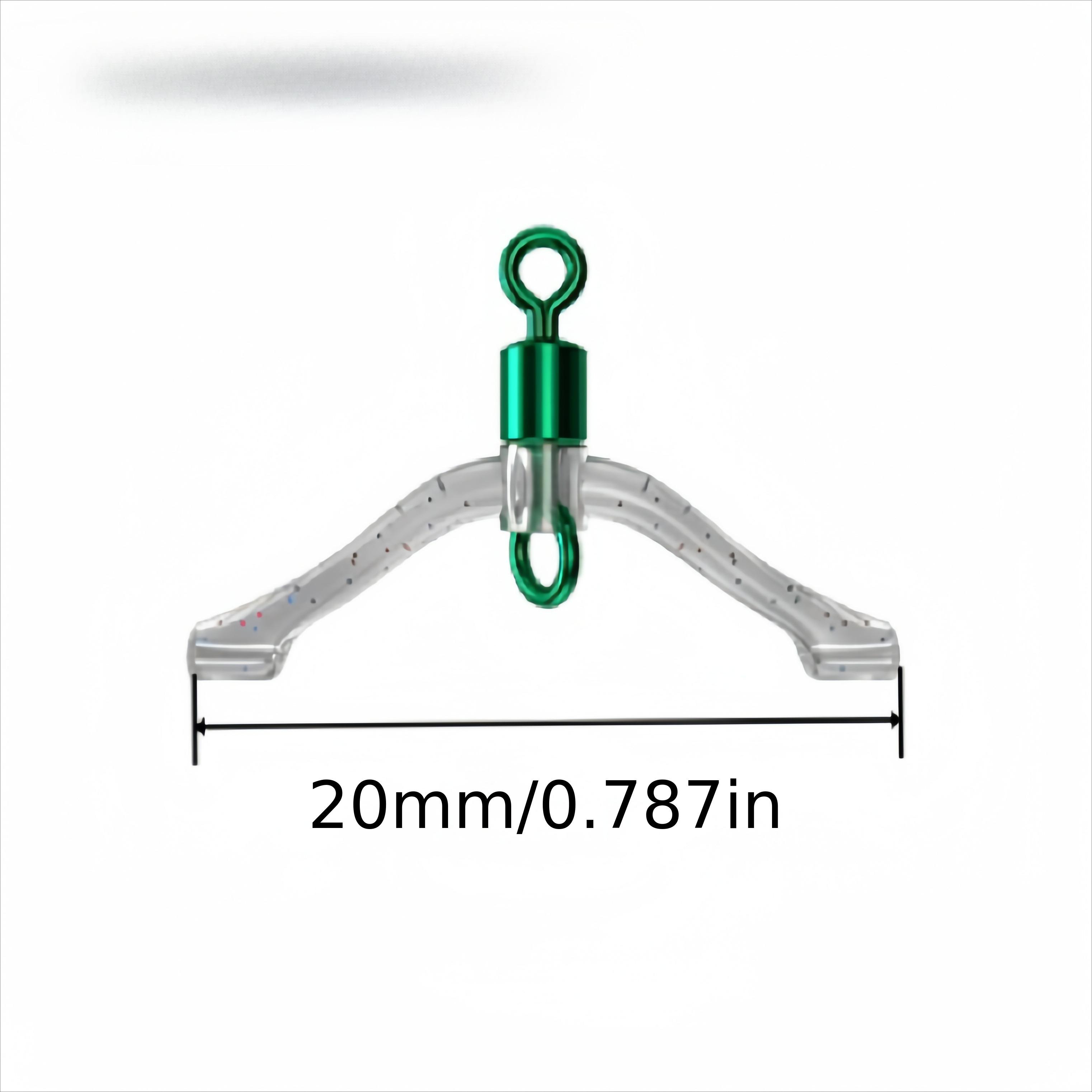 

1Pc Anti-Tangle Figure-8 Snap Swivels with Spring, Anti-Tangle Bead Split Ring Connectors 20mm