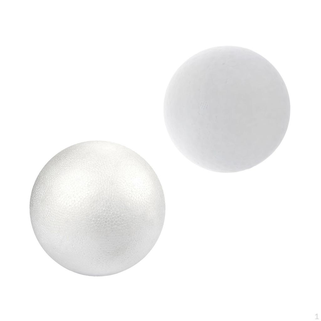 2 White Foam Balls, Art Projects, Ball Decoration, Kids Craft Balls for Flower Arrangements,
