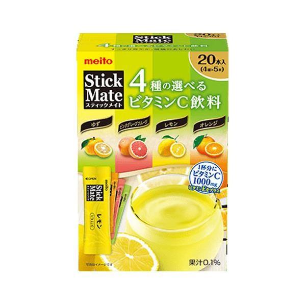 

Japan Meito Stickmate 4 Types of Vitamin C, Assorted VC, 20 sticks. 20 sticks
