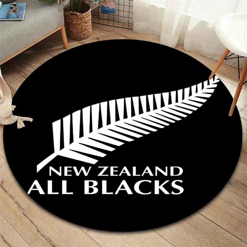 New Zealand Kiwis Round Area Rug,Carpet Rug for Living Room Bedroom Sofa Playroom Decor,Non-slip Floor Mat