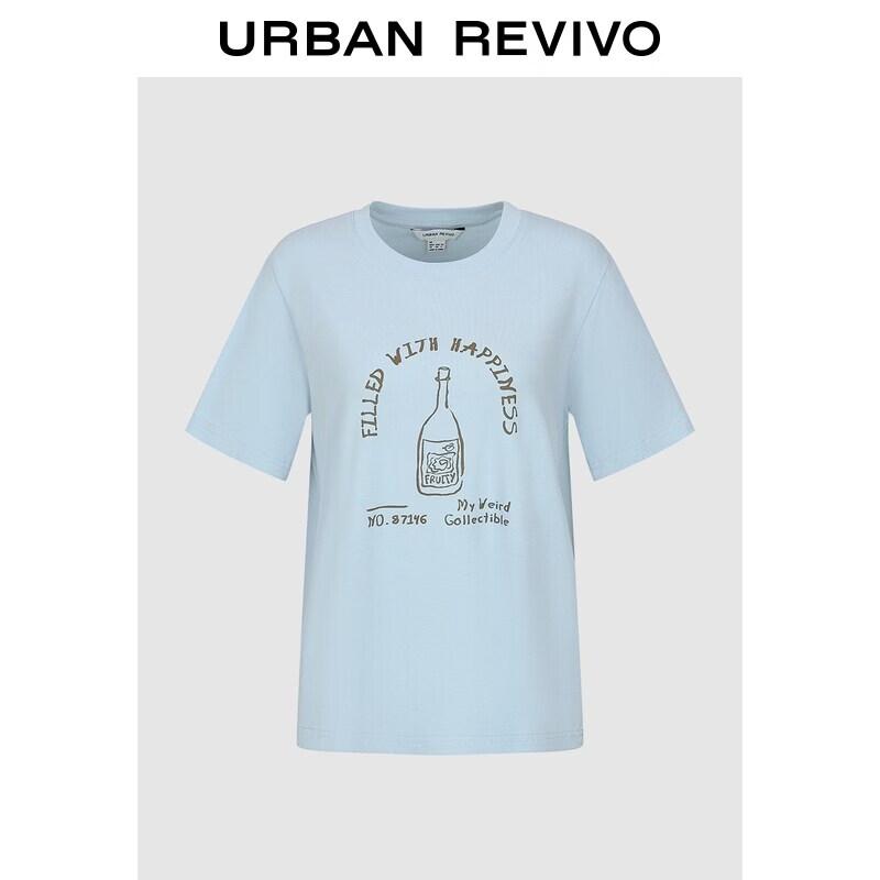 UR 2026 Spring Fun Print Round Neck T-shirt S