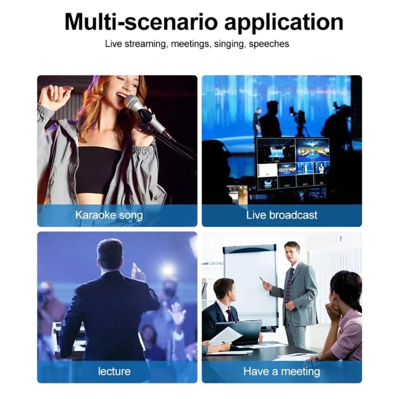 Portable Mic Tripod Stand For Studio Broadcasting Online Meetings Stable Plastic Metal Base HandsFree Mounting System