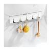 Living Room Coat Rack Hangers Household Items Creative Wooden Invisible Door Row Hook Foldable Clothes Bag Key Hanging Hook