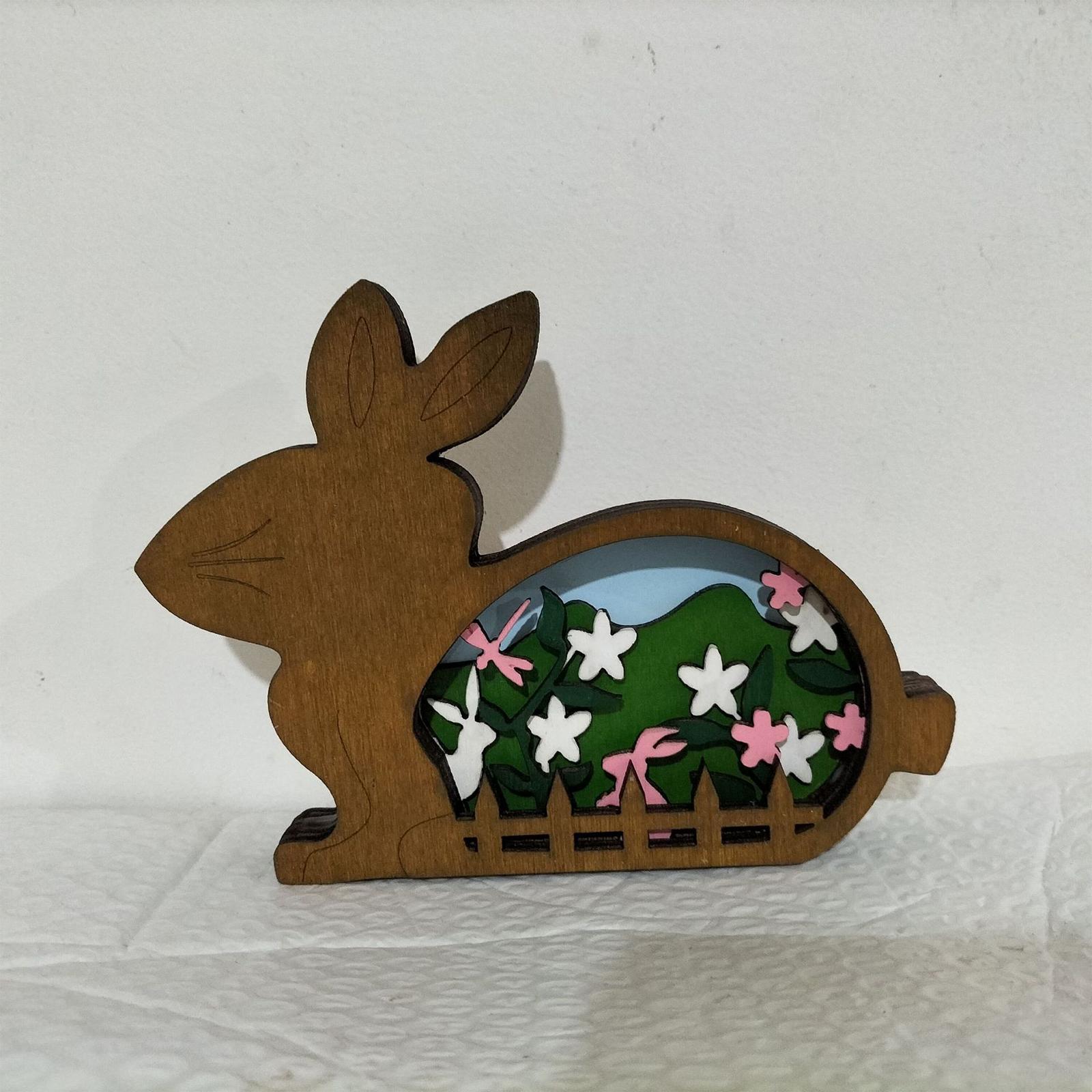 

Easter Bunny Sculpture, Cute Indoor And Outdoor Bunny Statue, Suitable For Garden Patios, All-day Spring Holiday Tabletop Decoration One Size
