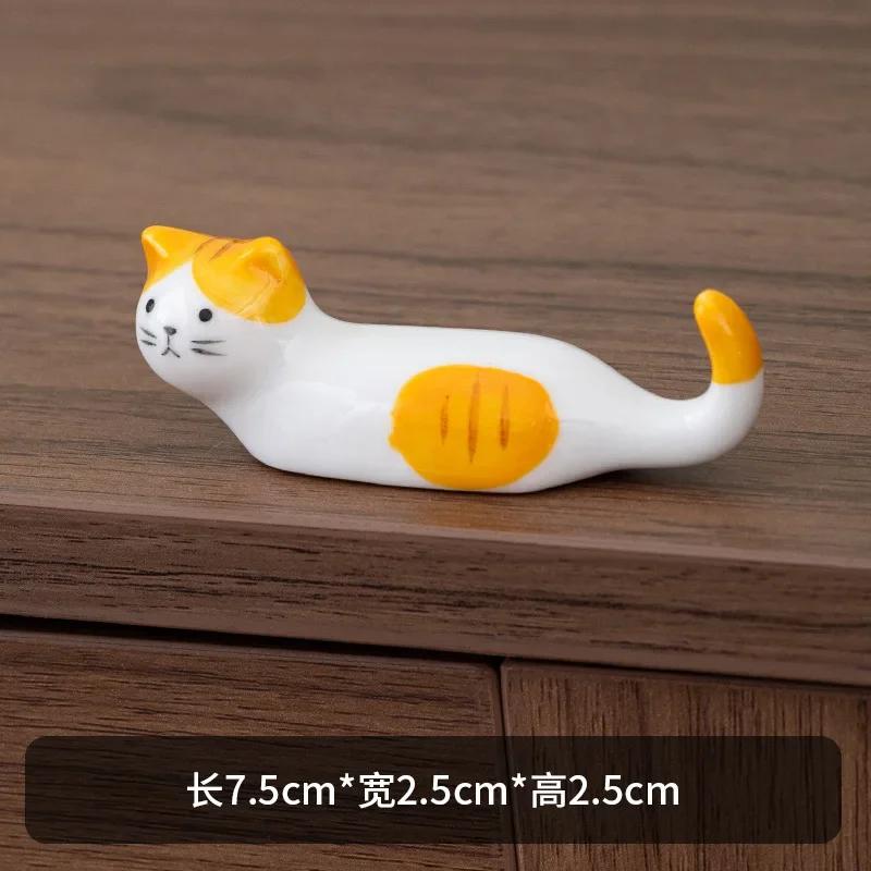 Ceramic Chopsticks Pillow Chopstick Rest Home Decoration Cat Chopsticks Forks Holder Chopsticks Holder Spoon Holder