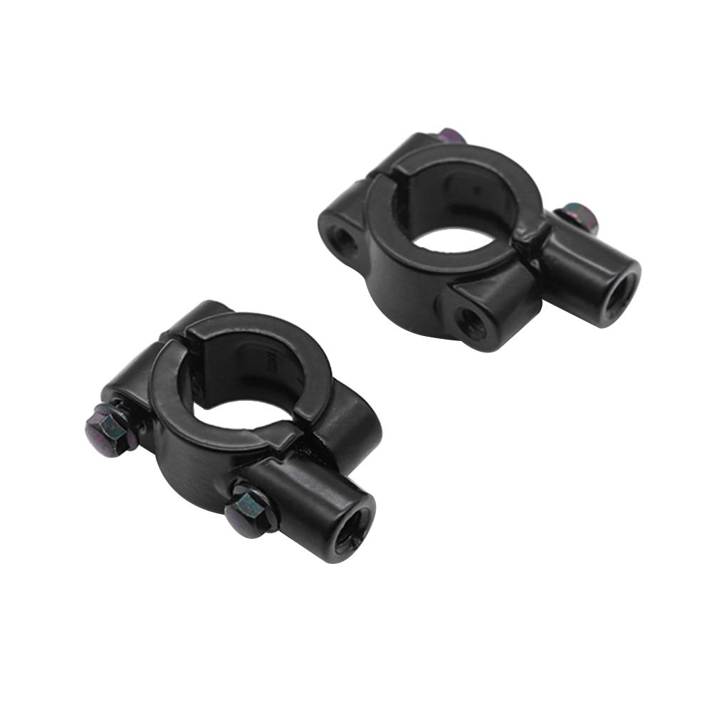 Handlebar Mirror Mount Clamp Aluminum Handlebar Rearview Side Mirrors Adapter Holder Clamp for Motorcycle Scooter, 2 Pcs 10mmCelsius