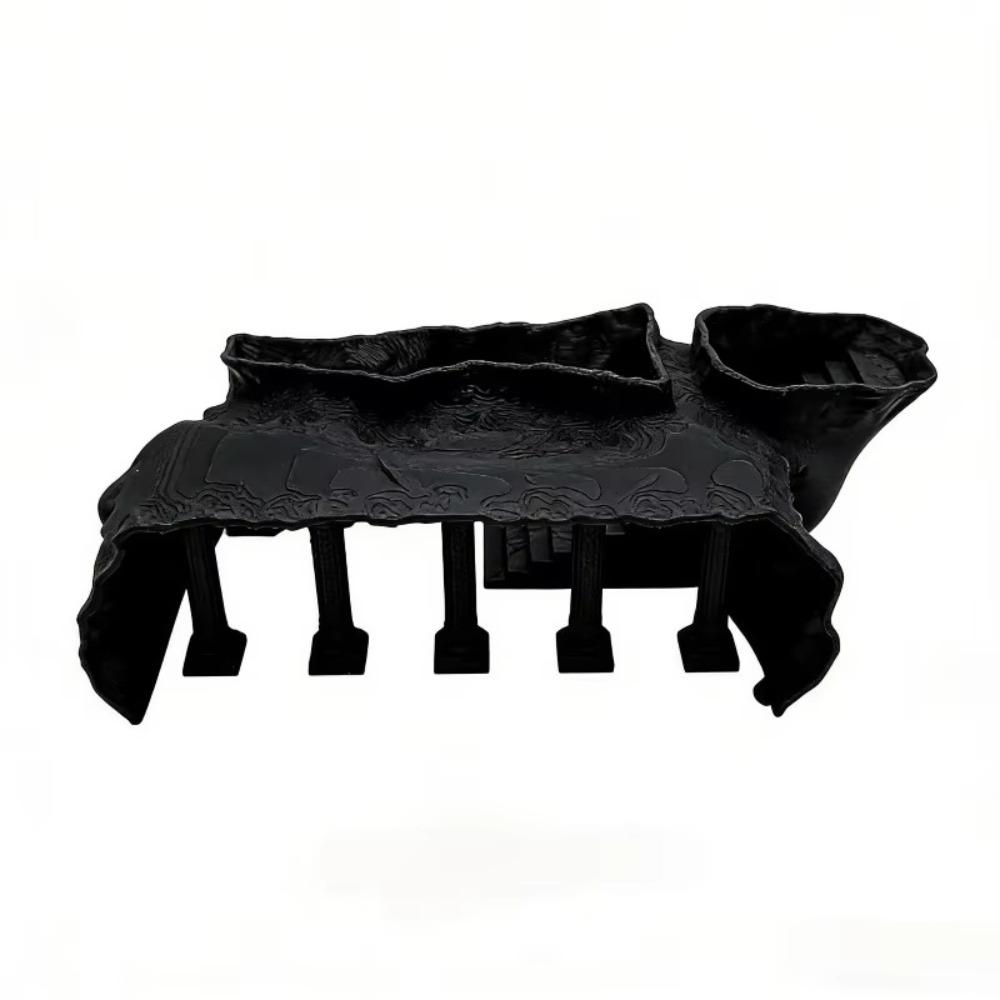 Simulated Aquarium Cave Tunnel Artificial Roman Column Shrimp Hiding House  For Home Office Desk