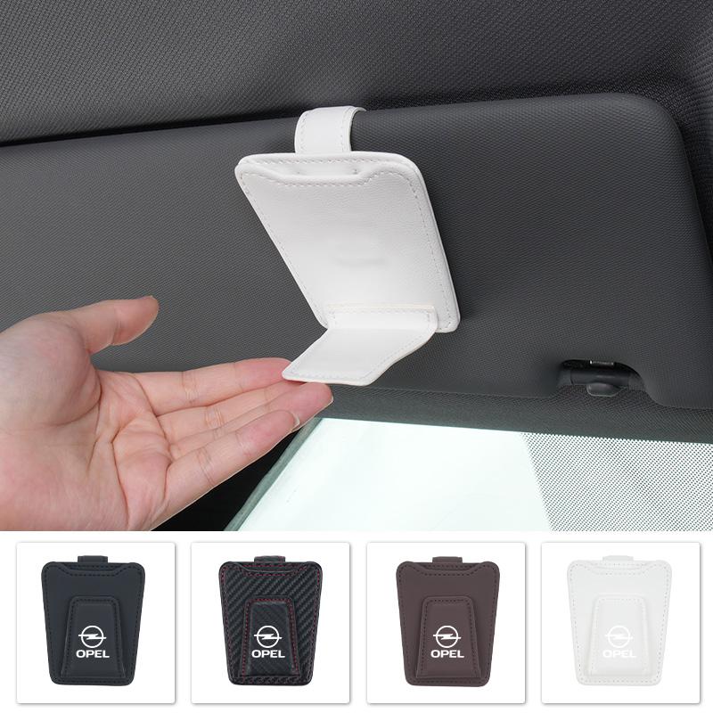 Car Sunglasses Clip Glasses Holder Card Ticket Interior Accessories For Opel Corsa D Astra Insignia Vectra Zafira Meriva Mokka DP2