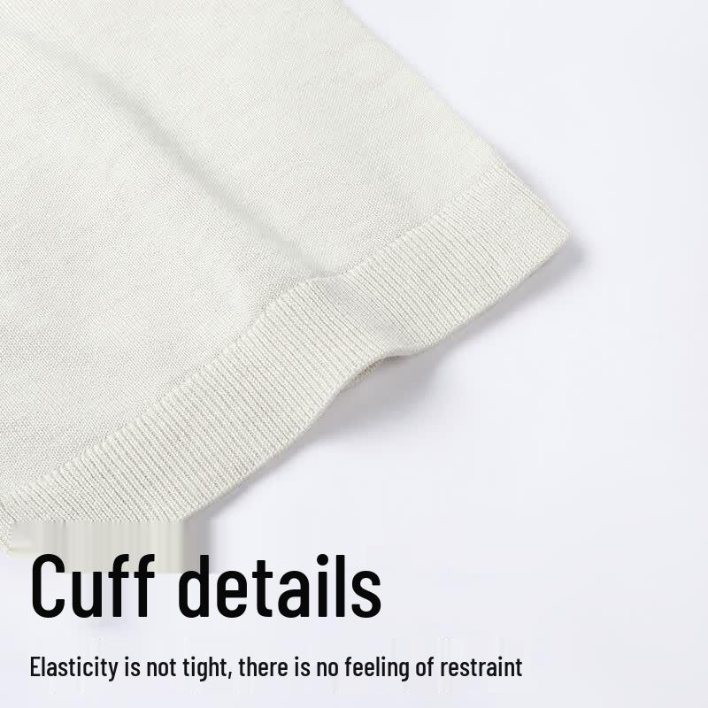 SHANSHAN Quiet Luxury Tencel Men's Polo Shirt
