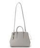 Toff & Loadstone Jolie Light Shrink (M) Handbag with Shoulder Strap, Embossed Cowhide Leather, One Size, Ash and Light Gray