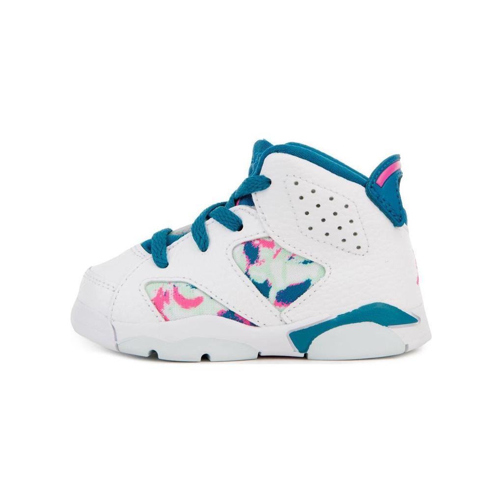 New Jordan 6 Retro White Laser Fuchsia Green Abyss TD 645127-153