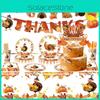 Autumn-themed Party Decorations With Maple Leaf Design For Thanksgiving