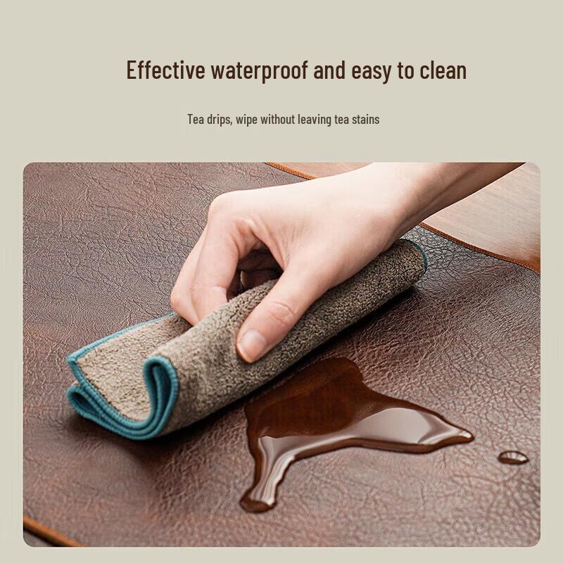 Waterproof Leather Tea Table Runner