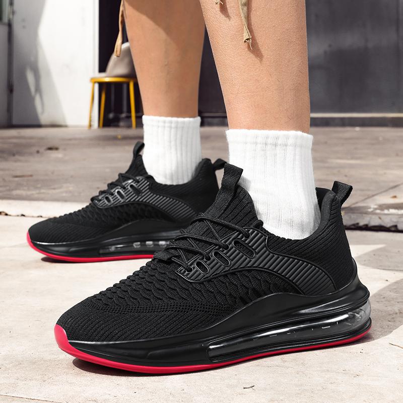 Fashion New Spring and Autumn Soft soled Running Men's Mesh Breathable Casual Sports Shoes Men's Coconut Trendy Shoes Men's Shoes