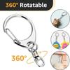 30pcs Lobster Clasp Keychain Clip Swivel Clasps Lanyard Snap Hook DIY Crafts Key Chain Lobster Claw Clasp Jewelry Clasps Lobster Claw Clasps