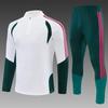 Half-Zip Long Sleeve Training Suit Adult Kids Team Sports Basketball Soccer Running Warm Up Jersey