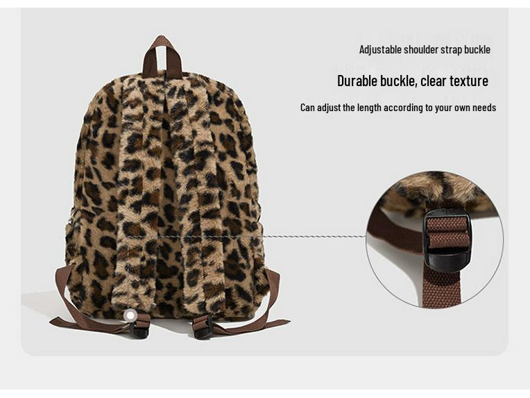 Zaino Peluche Leggero per Bambine - Borsa a Spalla Casual per Viaggi e Scuola (2025)