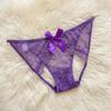 G-String Thong for Women Flowers Big Bow Underpants Breathable Bowknot Lace Panties  Girls