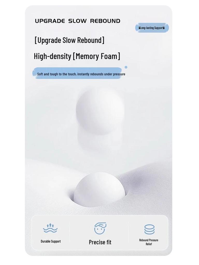 Multifunctional Memory Foam Pillow for Neck and Back Support