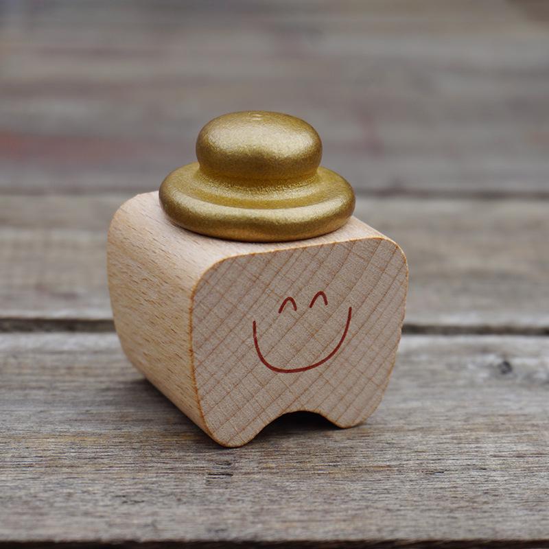 Kids' Wooden Tooth Fairy Box - Solid Wood Keepsake for Lost Teeth