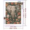5d DIY Diamond Painting Cross Stitch Animals Elephants Flowers Diamond Embroidery Mosaic Full Round Drill Home Decor Arts