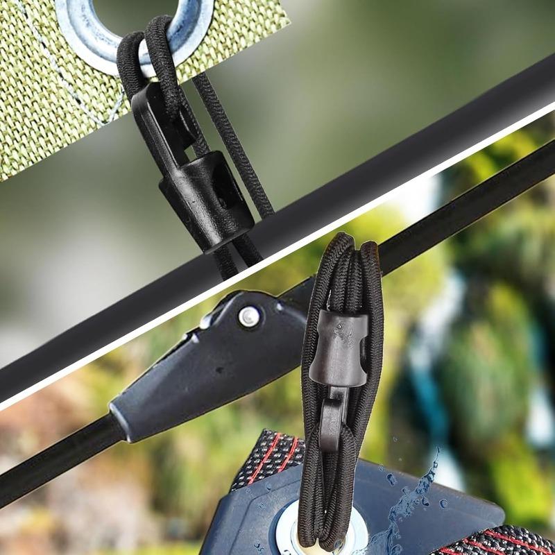 30/1pcs Elastic Bungee Cord with Hooks 10/15/25cm High Elasticity Rubber Expander Ropes for Luggage Bikes Camping Cars Cord Ties