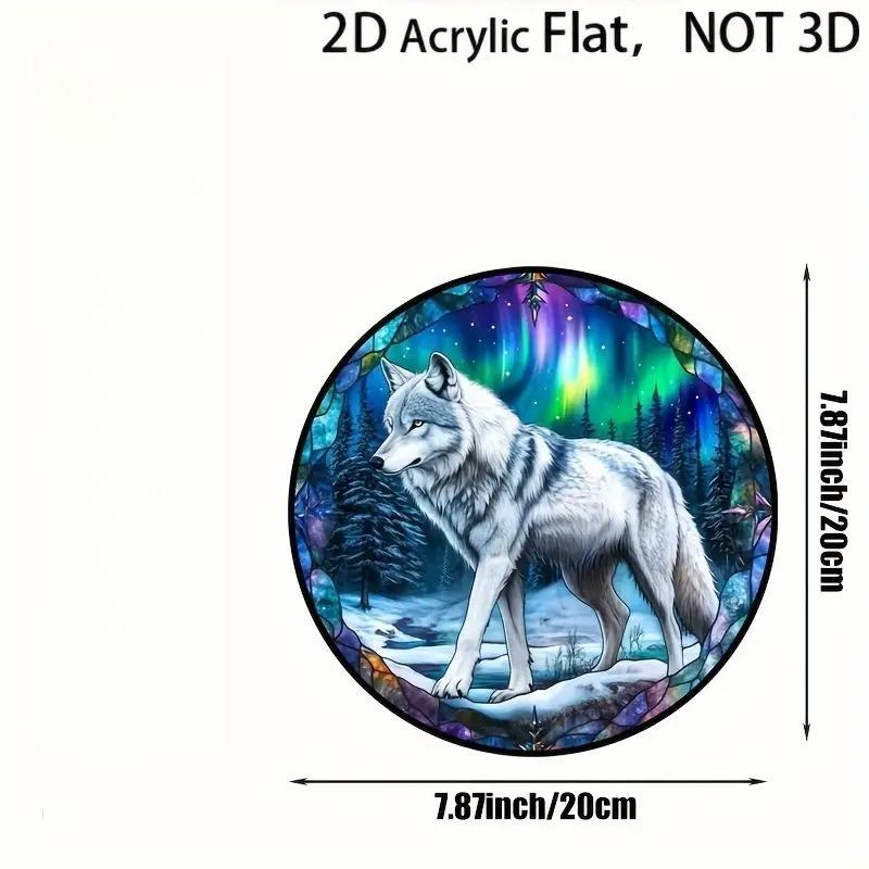 2D Flat Acrylic Arctic Landscape Decoration, No Need for Batteries/electricity, Unique Indoor/outdoor Decoration, Multi-purpose Traditional Styl