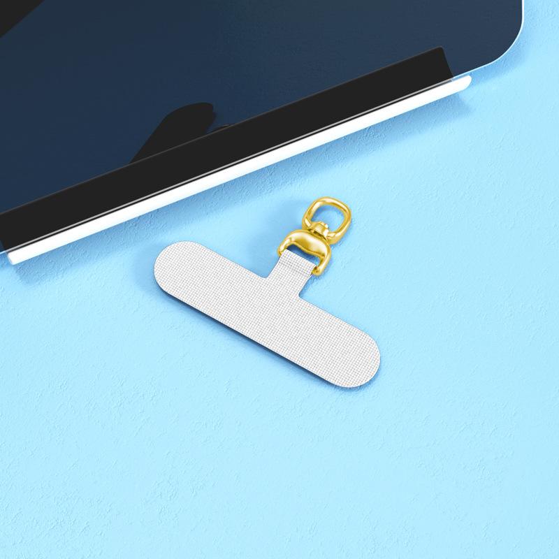 360 Degree Rotating Mobile Phone Lanyard Gasket Cloth Connecting Piece Mobile Phone Case Chain Metal Hanging Piece Card with Buckle Clip