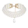 Pearl Jewelry Gift Multi-layer Necklace Elegant Faux Party
