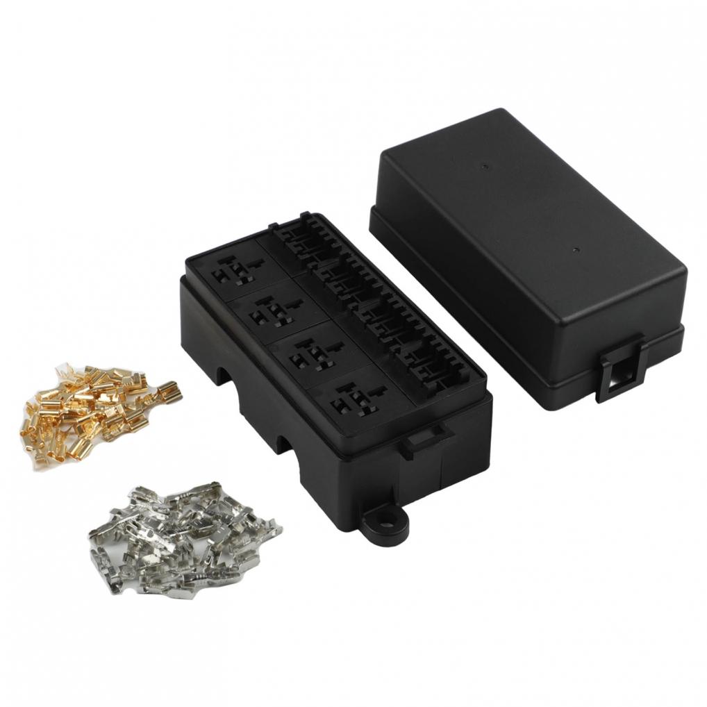 Releu cu 12 căi pentru mașină 12V40A Suport siguranțe tip lamă