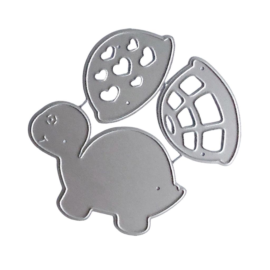 Schildkröten Metall Stanzformen Kohlenstoffstahl Schildkröte Stanzformen Prägeschablonen für Grußkarte Scrapbooking Dekorationen