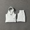 Cross-Border SPM Unisex Casual Embroidered Warm Hoodie & Sweatpants Set with Plus Velvet for Fall/Winter.