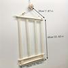 Wall-Mounted Hair Accessories Organizer Macrame Canvas Hanger with Multiple Hooks for Bows, Scrunchies & Clips Storage Display Rack, Hair Accessories