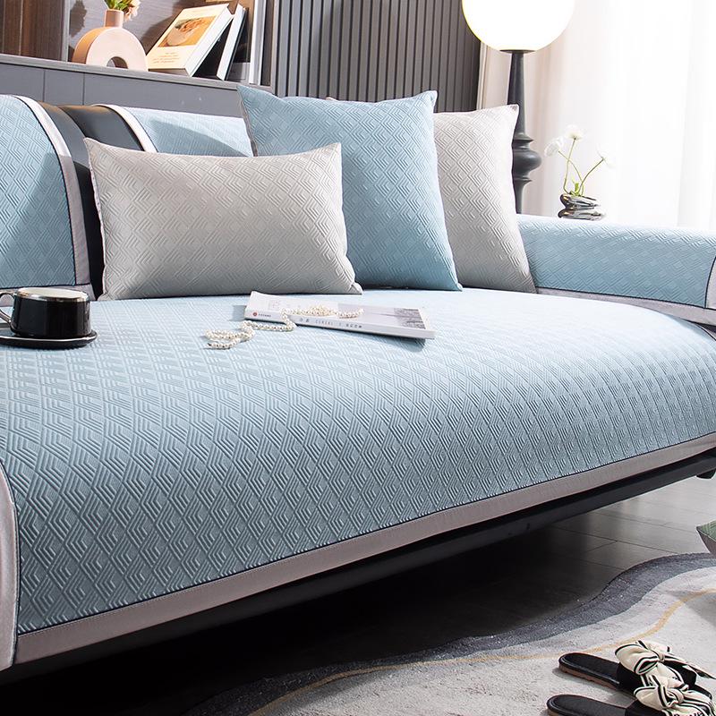 2025 Cool Feel Ice Silk Rattan Sofa Cushion – Non-Slip, Summer Style