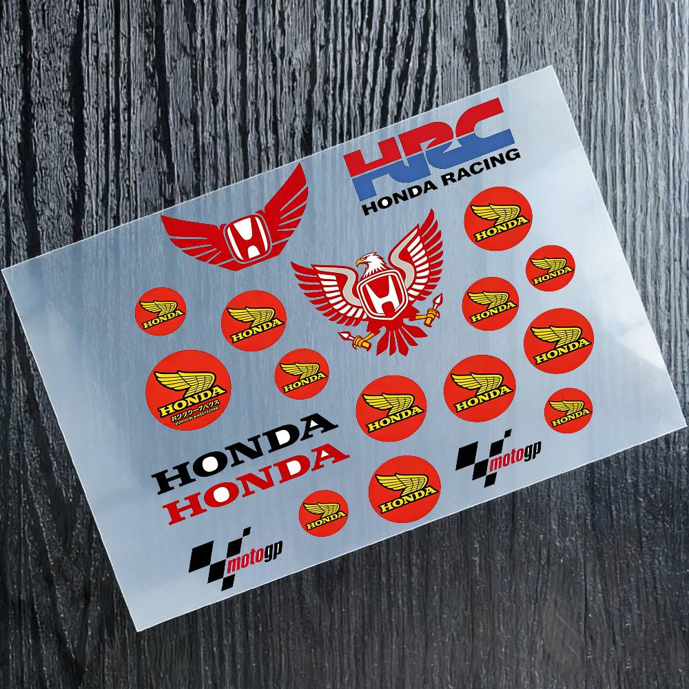 For Honda Waterproof Reflective Motorbike Stickers Easy Peel Removable Decals For Motorcycle Car