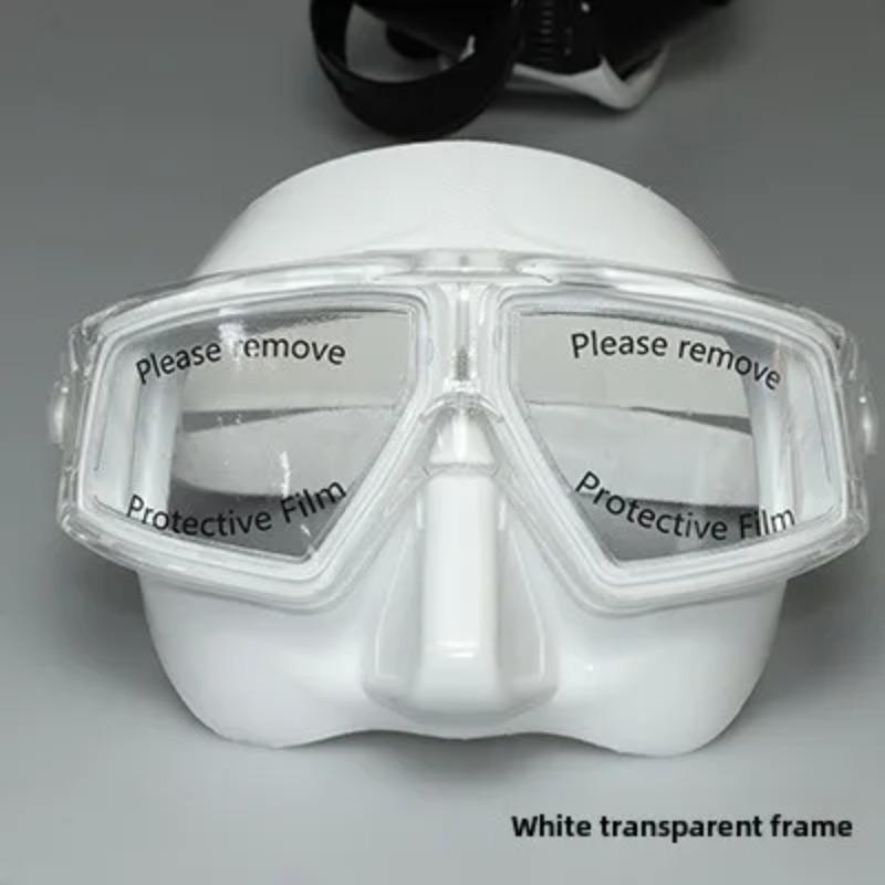 Diving Goggles Large Frame Free Diving Mask Adult Myopia Swimming Goggles Snorkeling Equipment HD Anti-fog