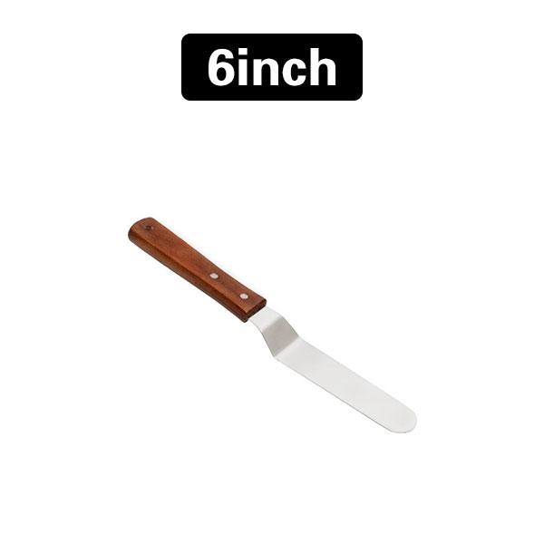 4/6/8/10/12inch Stainless Steel Cake Icing Spatula Frosting Spatula with Wooden Handle Butter Cake Spatula Knife Tool