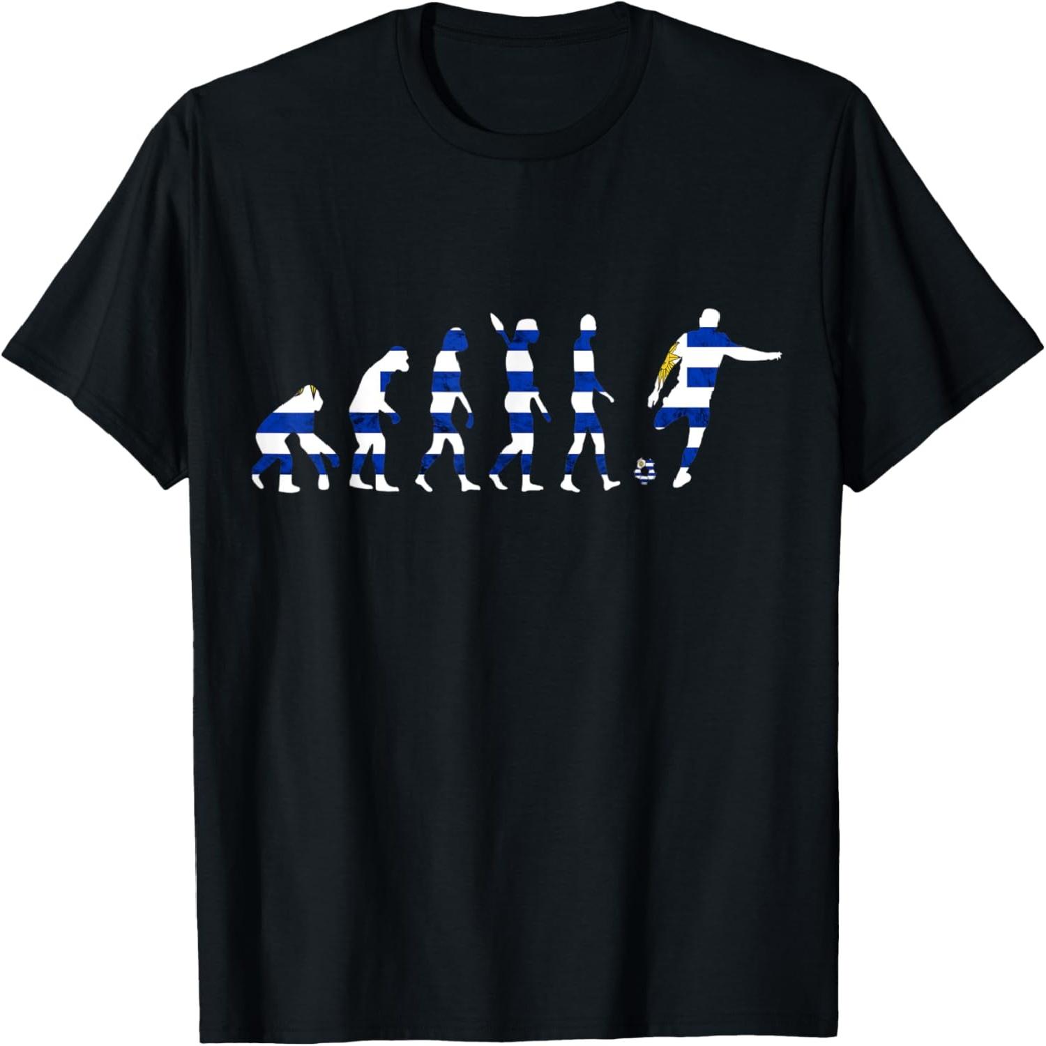 Uruguayan Soccer Evolution Uruguayan Pride Charrúa Uruguay T-Shirt S