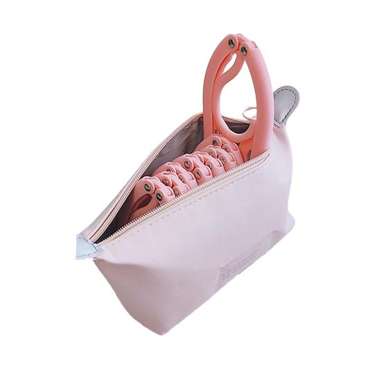 Folding Rack Storage with Hook Head Clothes Bag Closet Organization Accessory