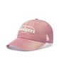 Emelbi Vintage Washed Curve Logo Unstructured Ball Cap La (Pink)