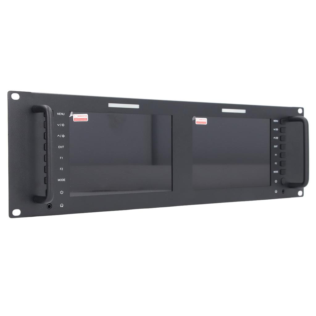 D71 PLUS Dual 7 Zoll 3HE Broadcast Rack-Montage Display IPS 1920x1200 Full HD Touchscreen 3G SDI 4K