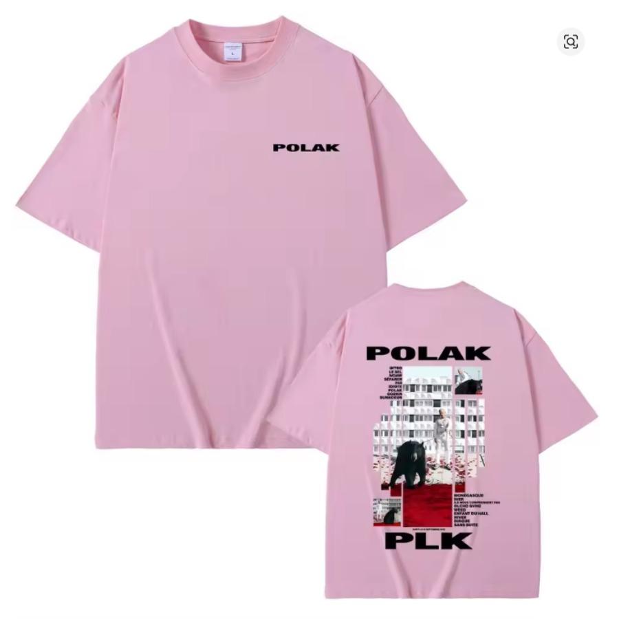 Rapper Plk Polak Grafik T-Shirt Streetwear Hiphop Rock Pop Musik Mode Lässig Kurzarm T-Shirt Herren Harajuku Oberteile