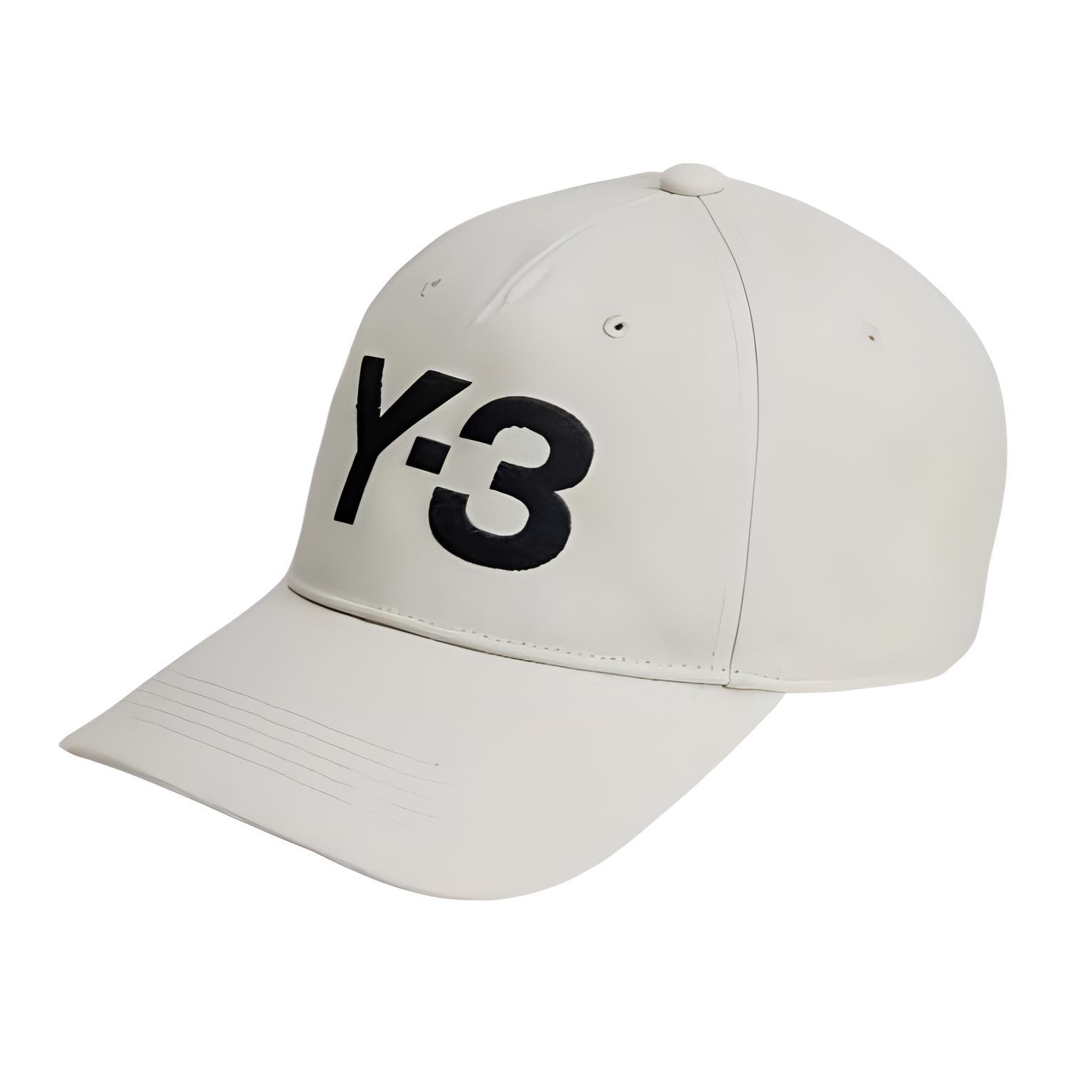 

Y-3 Logo Detail Cotton Baseball Cap Men caps White JP1144 M