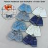 Handmade Jeans Shorts Outfits for 1/11 OB11 Doll/For 1/12 BJD Dolls Doll Accessories