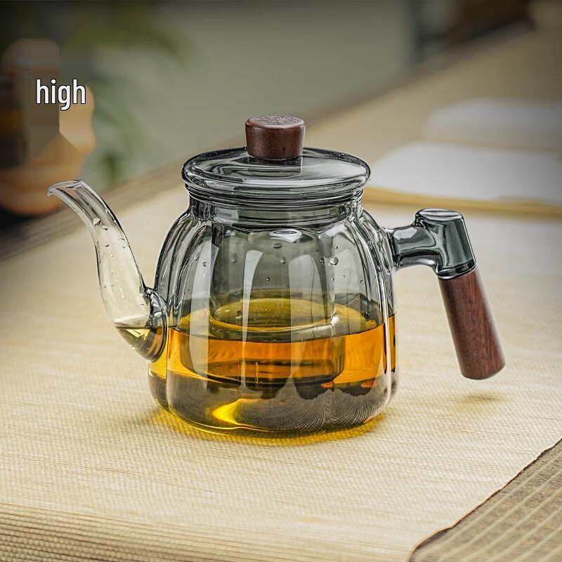 Gaoming 2024 Heat-Resistant Glass Tea Pot with Tea-Water Separator