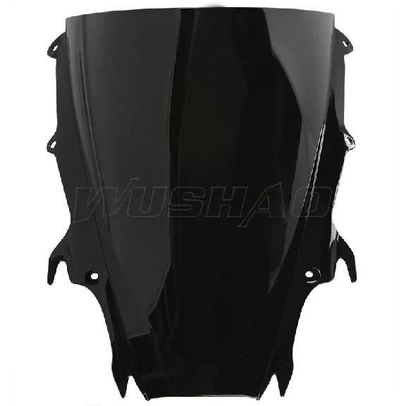 Motorcycle Double Bubble Windshield Windscreen Screen For 2009 2010 2011 2012 2013 Triumph Daytona 675 675R Black Iridium Clear