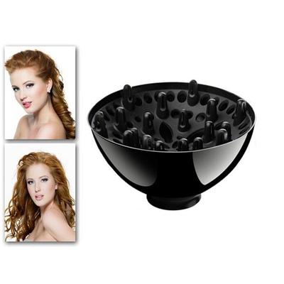Difuzor uscător de păr negru Instrument de coafură Husă pentru uscător de păr cu diametrul 4,3-4,5 cm Accesorii pentru uscător ondulat natural