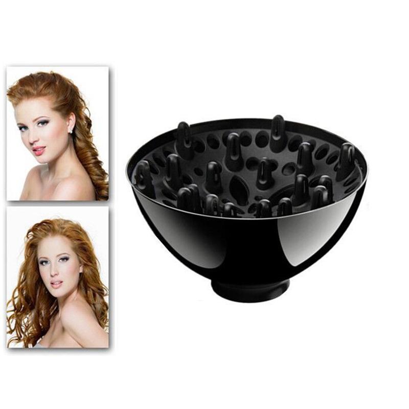 Black Hair Dryer Diffuser Hairdressing Tool Hair Dryer Cover For Diameter 4.3-4.5Cm Naturally Wavy Curly Dryer Accessories